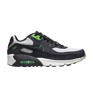 Nike Air Max 90 Leather SE GS 'Black Scream Green' Noir/Scream Vert/Summit Blanc/Obsidienne DN4376 001