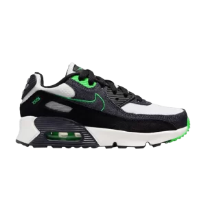 Nike Air Max 90 Leather SE PS 'Black Scream Green' Noir/Scream Vert/Sommet Blanc/Obsidienne DN4377 001