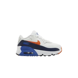 Nike Air Max 90 Leather TD 'White Midnight Navy' Blanc sommet/Midnight Fleet/Game Royale/Orange sécurité CD6868 120