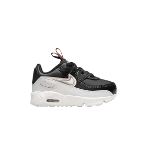 Nike Air Max 90 Leather SE TD 'Off Noir Metallic Pewter' Noir cassé/Noir/Blanc sommet/Étain métallique DJ0416 001