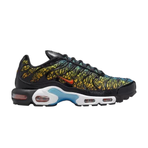 Nike Air Max Plus 'Graffiti' Baskets Noir/Bleu photo/Jaune tour/Orange équipe DX2665 001