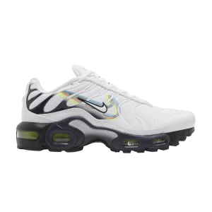 Nike Air Max Plus GS 'Layered Swoosh' Blanc/Volt/Gris football/Bleu noirci DV7140 100
