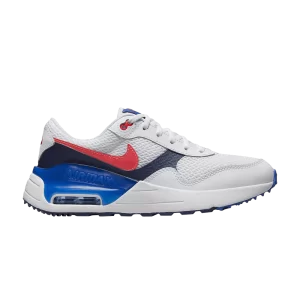 Baskets Nike Air Max SYSTM GS 'White Royal Crimson' Blanc/Midnight Fleet/Game Royale/Bright Crimson DQ0284 101