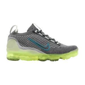 Nike Air VaporMax 2021 Flyknit GS 'Dark Grey Barely Volt' Gris foncé/Barely a Volt/Ghost/Noir DB1550 009