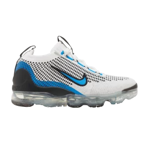 Nike Air VaporMax 2021 Flyknit GS 'Blanc Photo Bleu' Blanc/Noir/Argent Métallique/Bleu Photo DB1550 101