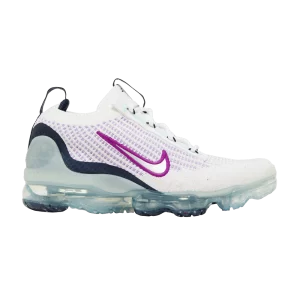 Nike Air VaporMax 2021 Flyknit GS 'White Violet Frost' Blanc/Midnight Navy/Rime Violet/Métallique Argent DB1550 105
