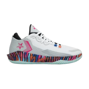 Converse All Star BB Jet Low 'Striped' Baskets Blanc/Argent clair/Rosée légère 172664C