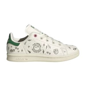 Baskets adidas André Saraiva x Stan Smith Little Kid 'The World Needs Love' Blanc crème/Blanc crème/Noir couleur GY1790