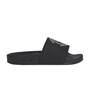 Baskets adidas André Saraiva x Adilette Slide J 'The World Needs Love' Noir/Blanc crème/Rose vif GY9331