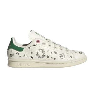 Baskets adidas André Saraiva x Stan Smith Big Kid 'The World Needs Love' Blanc crème/Blanc crème/Noir couleur GY1786