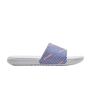 Under Armour Ansa Graphic Slide 'Herringbone Pattern' Baskets Royal/Blanc 3024434 406