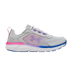 Under Armour Assert 9 GS 'Halo Grey White' Baskets Halo Gris/Blanc 3024634 106
