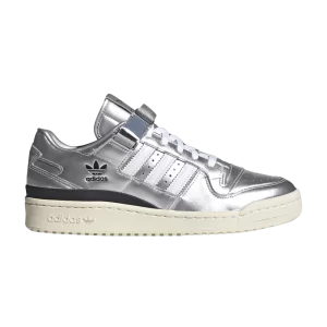 Baskets adidas atmos x Forum Low 'Silver Metallic' Argent métallisé/Blanc nuage/Noir GV9224