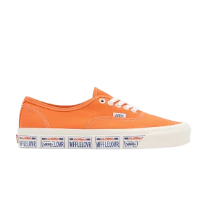 Vans Authentic 44 DX 'Anaheim Factory – Vanity Plate Orange Tiger' Baskets Bath Plate/Orange Tiger VN0A5KX4AXD