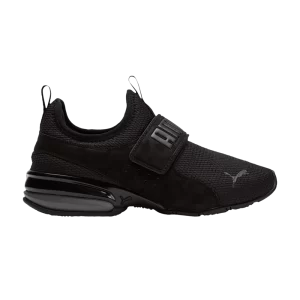 Puma Axelion Slip-On Big Kid 'Camo – Baskets Castlerock noires Noir/Castlerock 378134 01