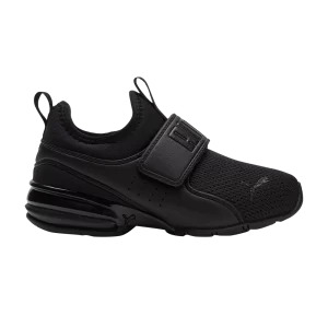 Puma Axelion Slip-On Little Kid 'Triple Black' Baskets Noir/Noir 376751 01