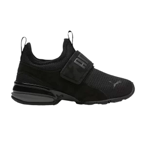 Puma Axelion Slip-On Little Kid 'Camo – Noir Castlerock' Baskets Noir/Castlerock 378135 01