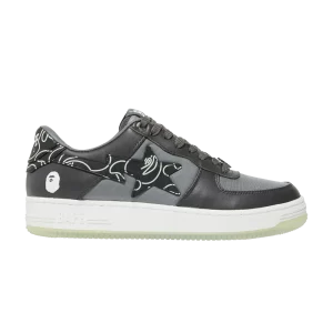 Bapesta 'Text Code Camo – Charcoal' Baskets Charbon/Gris Foncé/Blanc/Vert 1I20191007 CHA