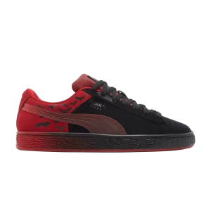 Puma Batman x Suede Classic Big Kid 'Black Barbados Cherry' Baskets Noir/Cerise de la Barbade 383086 01