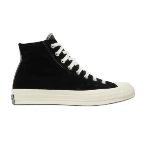 Converse Beyond Retro x Chuck 70 High 'Color Block – Baskets en velours Noir/Rouge/Aigrette A03266C