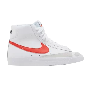 Nike Blazer Mid '77 GS 'Blanc Rouge Bleu' Blanc/Bleu moyen/Noir/Rouge Habanero DA4086 117