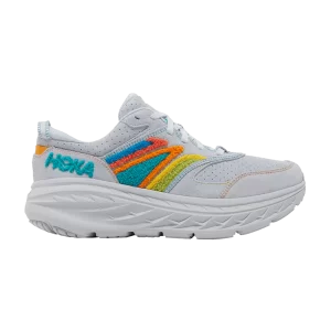 HOKA Bondi L 'Pack de broderie – Baskets Arctic Ice 'Arctic Ice/Atlantis 1126855 AIAT