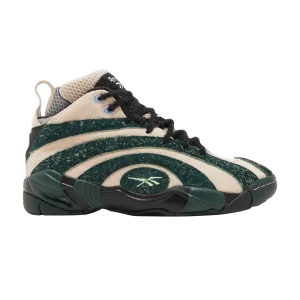 Brain Dead x Reebok Shaqnosis 'Dark Forest' Baskets Écru doux/Noir/Bois foncé GX9600