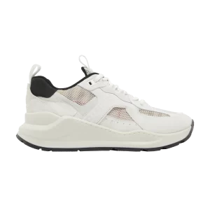 Burberry Wmns Check Mesh Low 'White Tartan' Baskets Blanc/Tartan 8063470