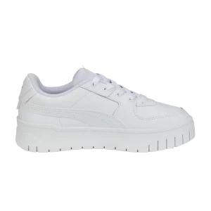 Puma Cali Dream Leather Jr 'Triple White' Baskets Blanc 387888 03