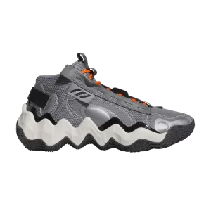 adidas Candace Parker x Wmns Exhibit B Mid 'Grey Black' Baskets Gris trois/Noir/Orange influence GZ2351