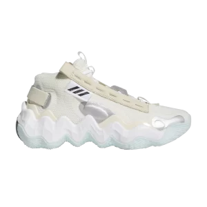 adidas Candace Parker x Wmns Exhibit B Mid 'Off White' Baskets Blanc/Argent Métallique/Écru GZ2350