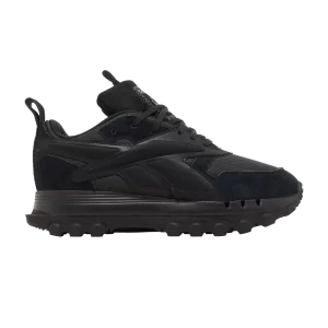Reebok Cardi B x Wmns Classic Leather V2 'Core Black' Baskets Couleur noire/Couleur noire/Gris pur 8 GY1942