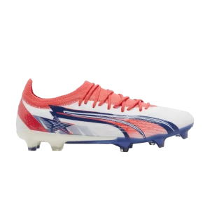 Puma Christian Pulisic x Ultra Ultimate FG AG 'White Blazing Blue' Baskets Blanc/Burning Bleu/Sunblaze/Bluemazing 107320 01