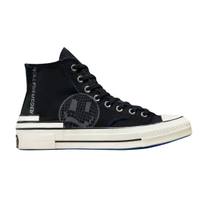 Converse Chuck 70 Hacked Heel High 'Tear Away – Noir Bleu 'Noir/Gris fer/Bleu A02407C