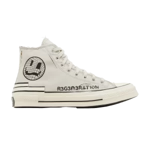 Converse Chuck 70 Hacked Heel High 'Tear Away - Baskets Light Bone 'Os clair/Noir A00730C