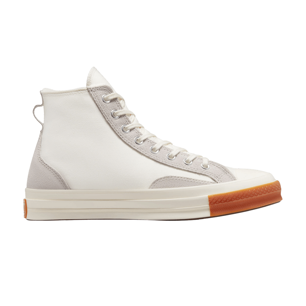 Converse Chuck 70 High 'Lined Colorblock – Baskets Vintage White Gum' Blanc vintage/Mastic pâle/Aigrette A04409C