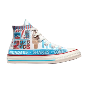 Converse Chuck 70 High PS 'Sweet Scoops' Baskets Blanc/Bleu Baltique/Rouge Doux A00395F