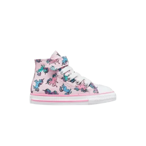 Converse Chuck Taylor All Star Easy-On High TD 'Licornes' Baskets Rose Mousse/Rose/Bleu Université A01006F