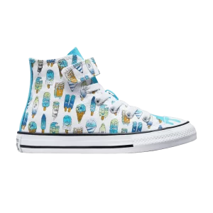 Converse Chuck Taylor All Star High Easy-On PS 'Ice Pop' Baskets Blanc/Bleu Baltique/Lime Rave A02155F