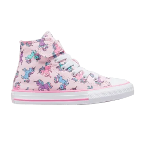 Converse Chuck Taylor All Star High Easy-On PS 'Licornes' Baskets Rose Mousse/Rose/Bleu Université A01673F