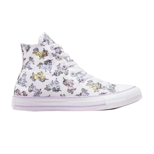 Converse Chuck Taylor All Star High GS 'Unicorns' Baskets Blanc/Moonstone violet A01674F
