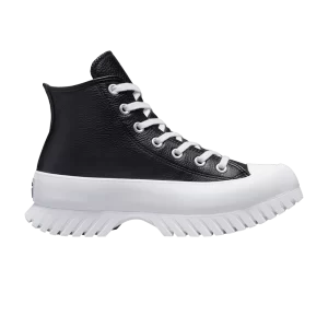 Converse Chuck Taylor All Star Lugged 2.0 Leather High 'Black White' Baskets Noir/Aigrette/Blanc A03704C