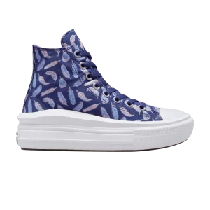 Converse Chuck Taylor All Star Move Platform High GS 'Feathers' Baskets Violet foncé/Royal Pulse A01515C