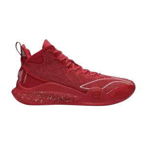 Li-Ning CJ-1 Mid 'Play Off' Baskets Rouge clair/Blanc standard ABAR019 7