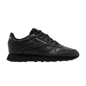 Reebok Classic Leather Big Kid 'Triple Black' Baskets Couleur noire/Couleur noire/Couleur noire GZ6094