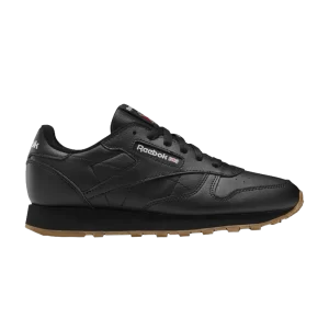 Baskets Reebok Classic Leather J 'Black Gum' Couleur noire/Couleur noire/Chewing gum-2 GZ6093