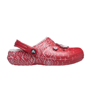 Crocs Classic Lined Clog 'Holiday Charm - Rouge' Baskets Rouge/Blanc 207687 646