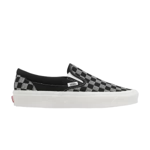 Vans Classic Slip-On 'Checker Check - Black White' Baskets Noir VN0A7Q58BLK