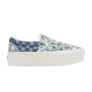 Vans Classic Slip-On Stackform 'Woven - Denim Floral' Baskets Denim/Floral VN0A7Q5RB12