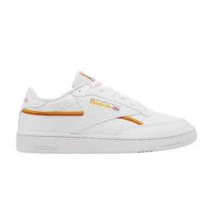 Reebok Club C 85 Vegan 'White Collegiate Gold' Baskets Blanc Chaussures/College Gold/Baked Earth GX7564